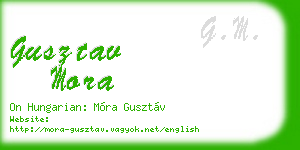 gusztav mora business card